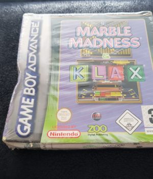 Marble Madness & Klax Selado caixa espalmada - GBA